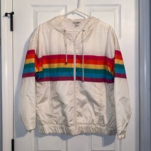 Fashion Nova Rainbow Windbreaker
